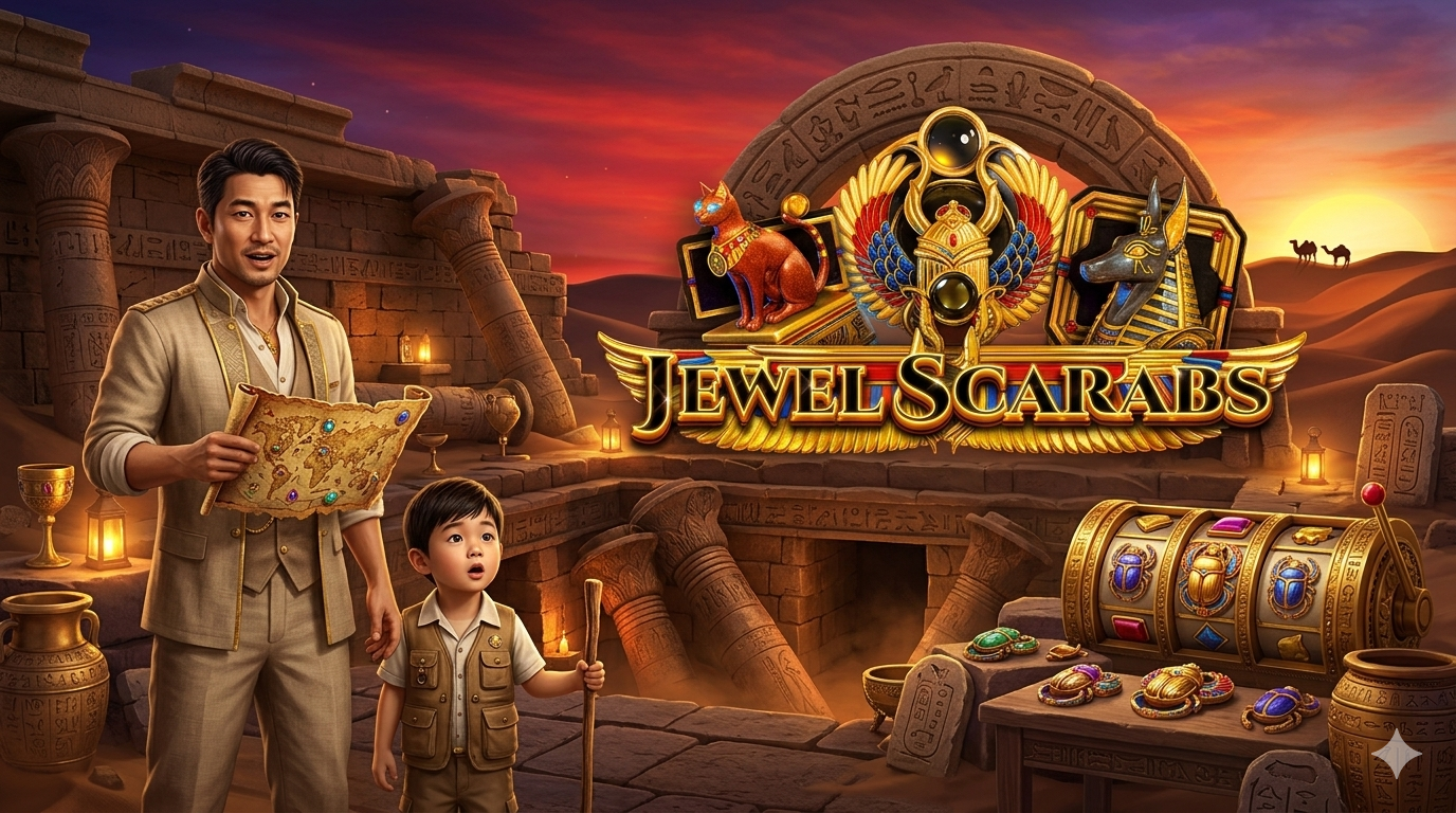 Game Slot Online Jewel Scarabs di Red Tiger