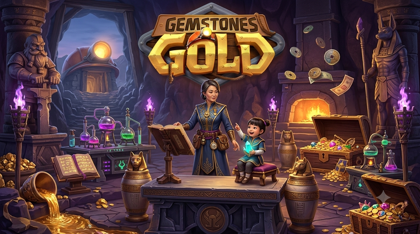 Gemstones Gold: Slot Tambang Permata Berkilau dari PG Soft