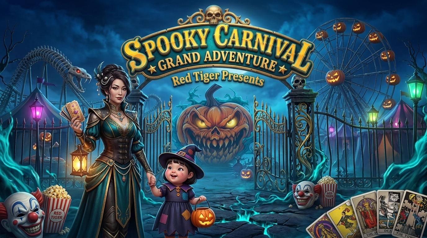 Spooky Carnival Slot Online Red Tiger: Sensasi Karnaval Horor