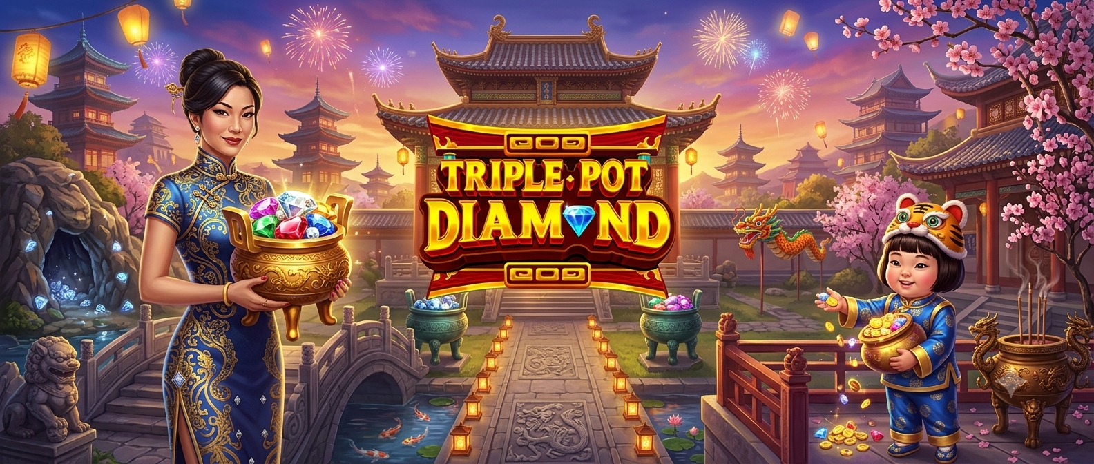 Triple Pot Diamond: Klasik Berlian Tiga Jackpot dari Pragmatic Play