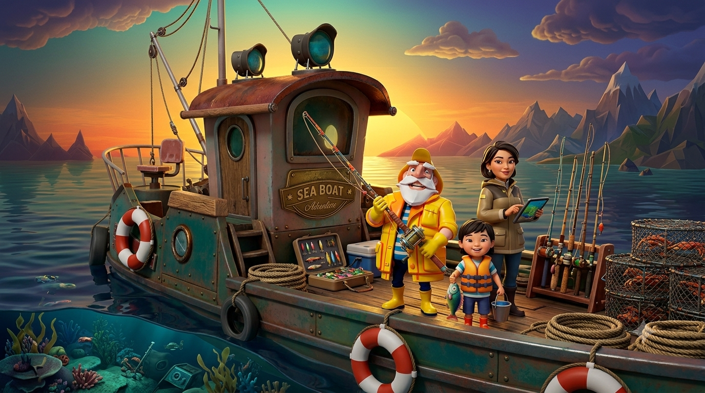Sea Boat Adventure: Petualangan Memancing Seru dari Red Tiger