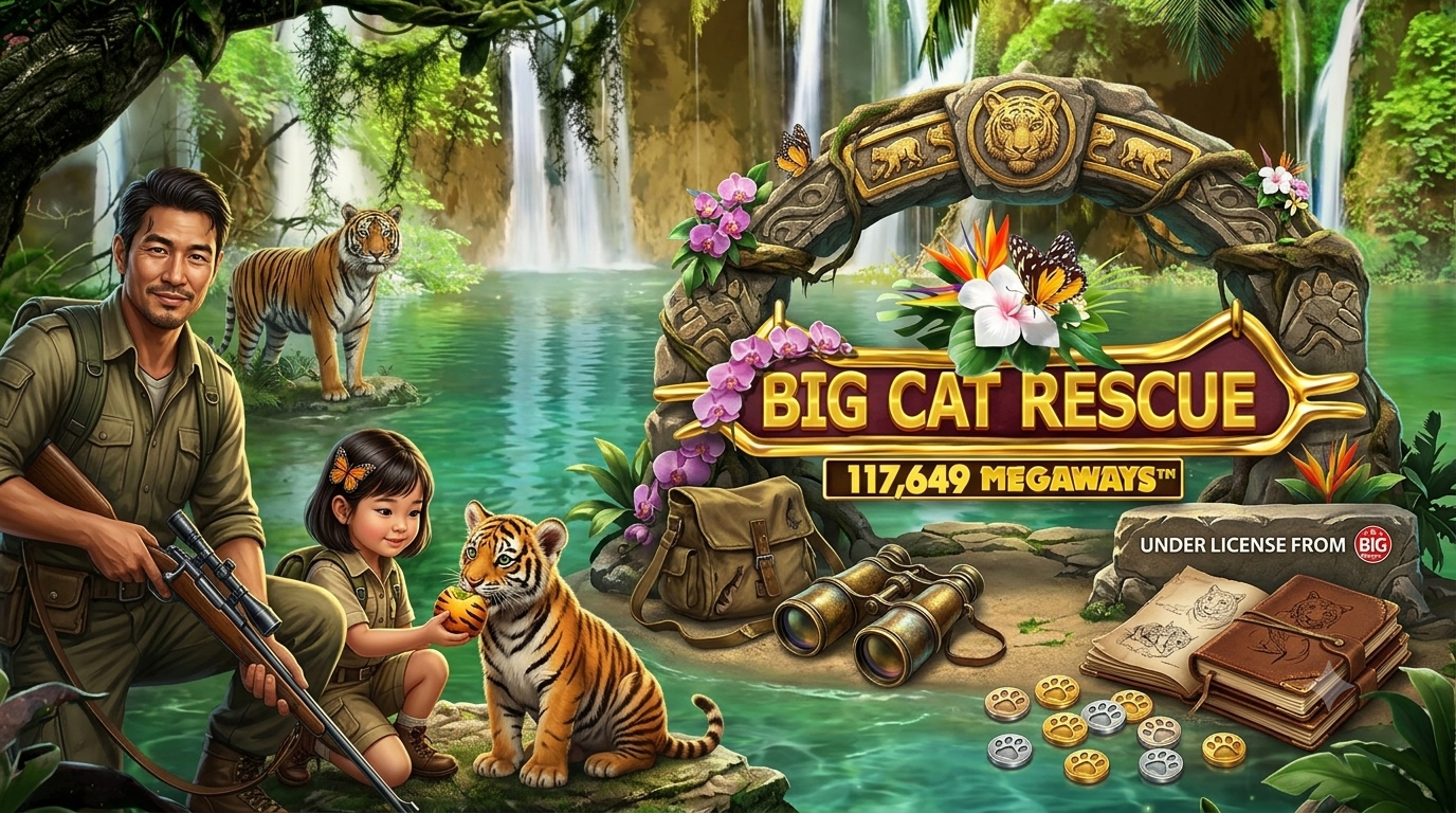 Big Cat Rescue Megaways: Petualangan Kucing Besar Red Tiger