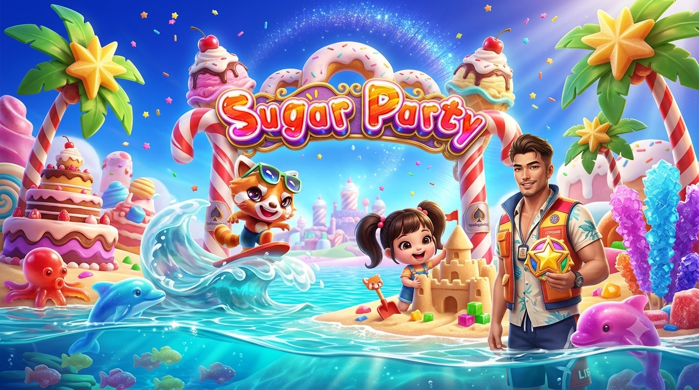 Pesta Manis Penuh Warna: Sugar Party Slot Online Spadegaming
