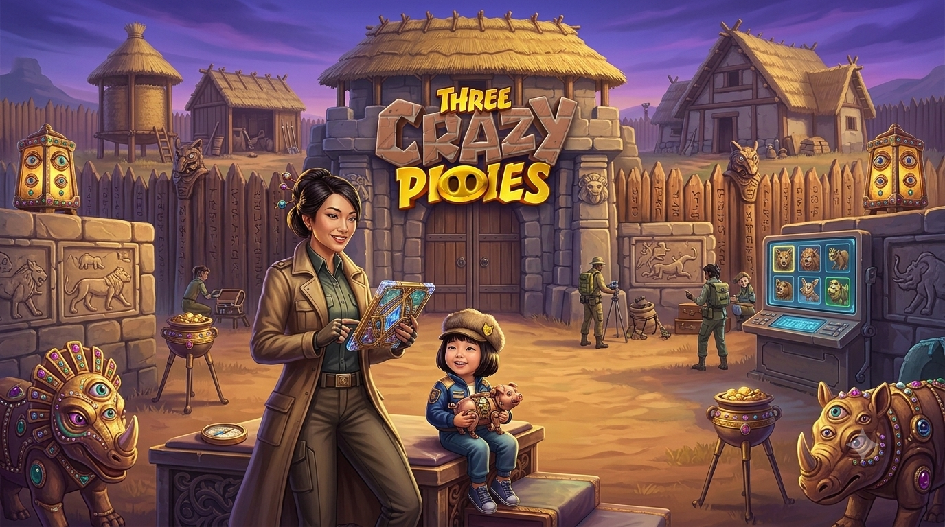 Three Crazy Piggies: Kisah babi Klasik dari PG Soft