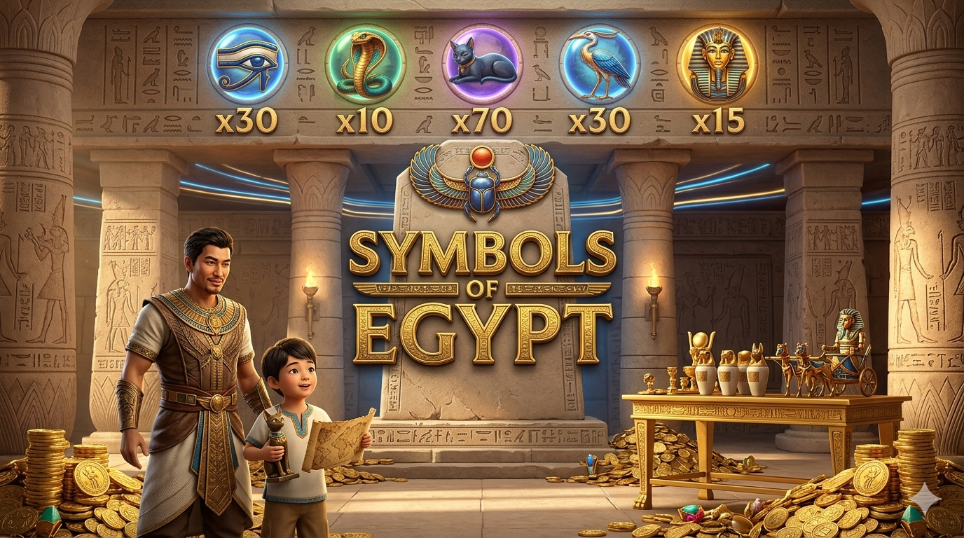 Symbols Of Egypt: Misteri Piramida dan Harta Karun di PG Soft