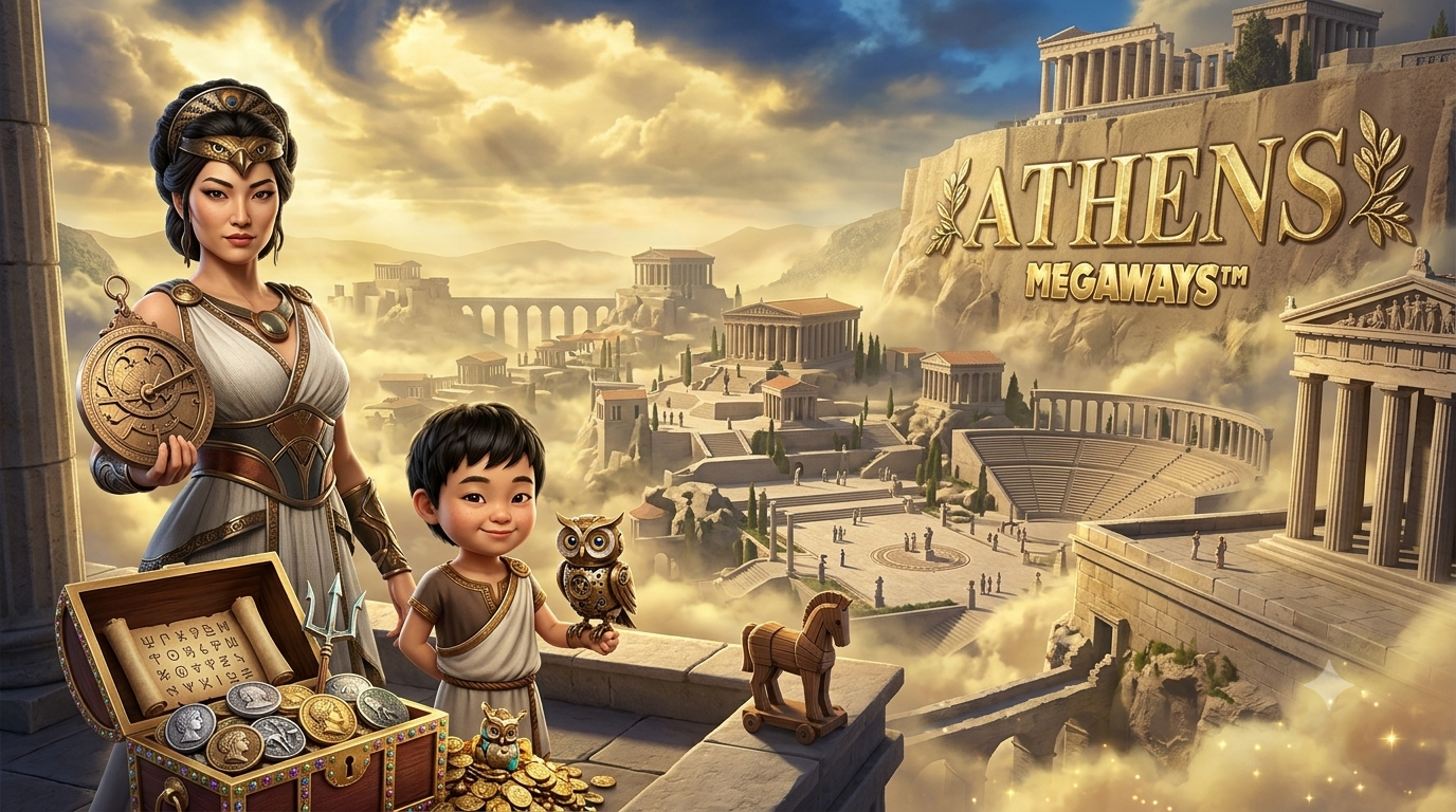 Athens Megaways: Slot Online Mitologi Yunani Epik dari Red Tiger