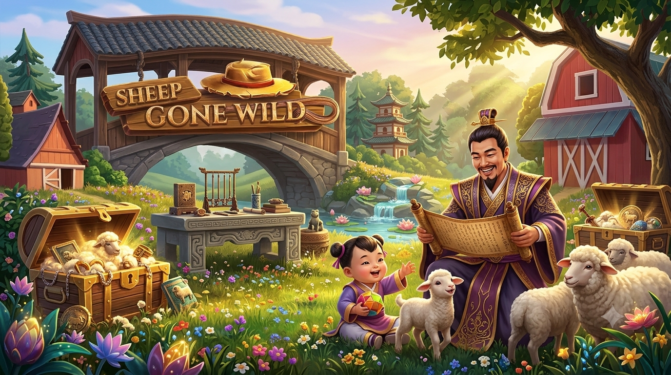 Sheep Gone Wild: Peternakan Seru dan Wolf Spins dari Red Tiger