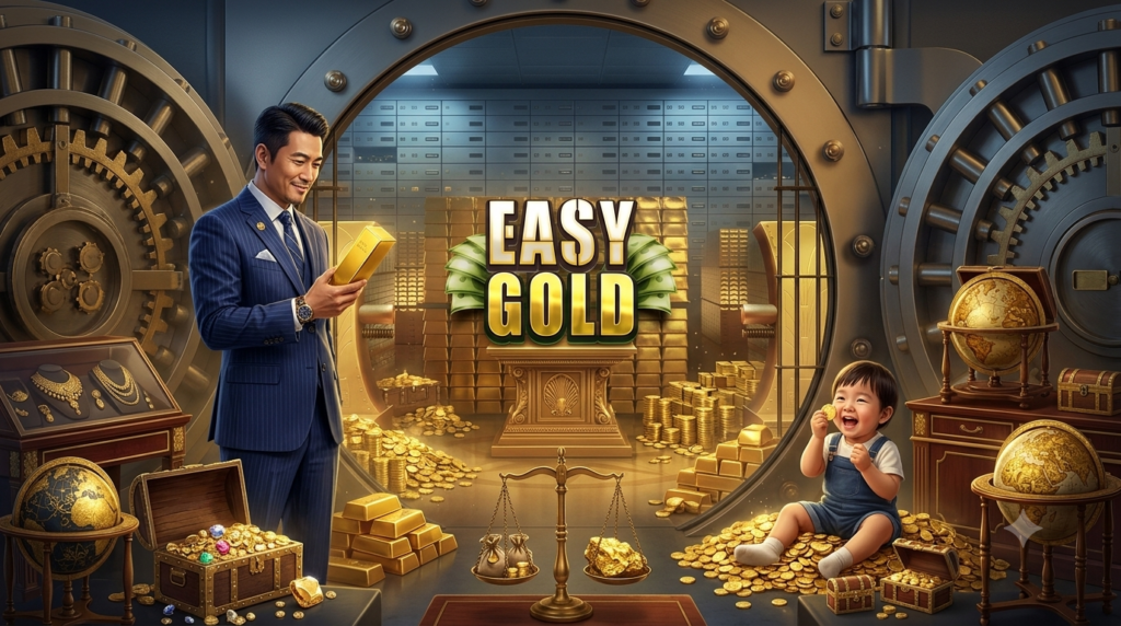 Easy Gold: Slot Online Unik Bertema Brankas dari Red Tiger