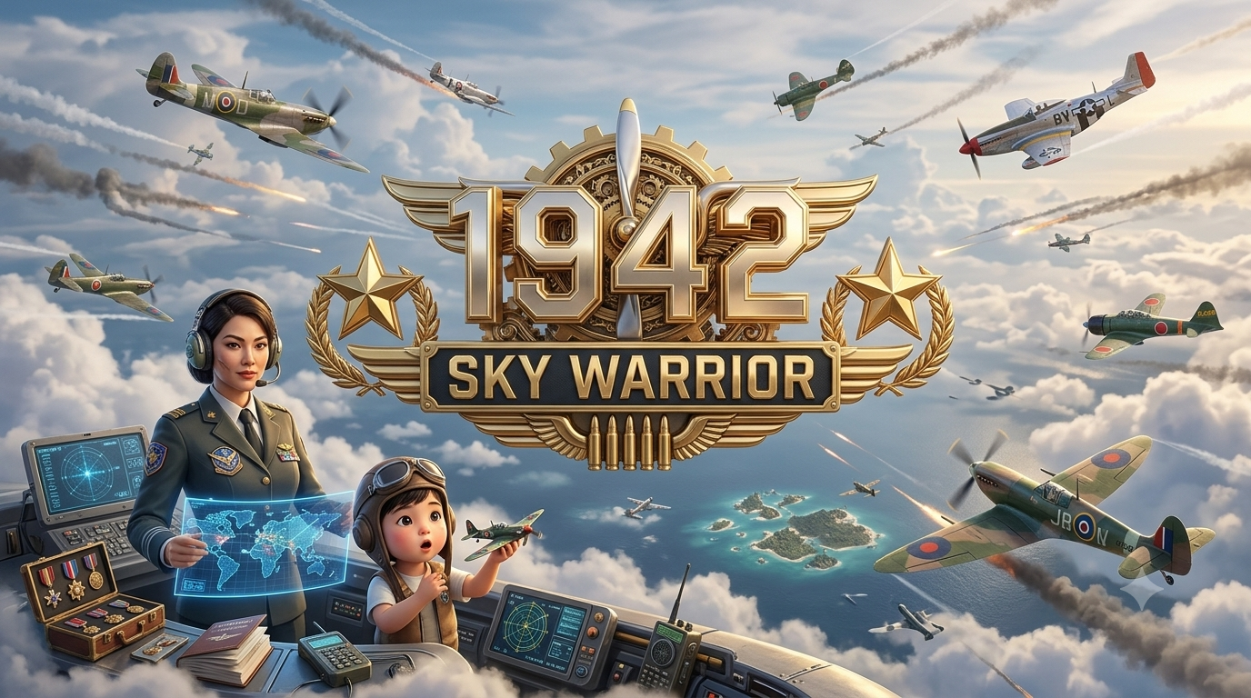 1942: Sky Warrior Slot Online Red Tiger: Pertempuran Udara