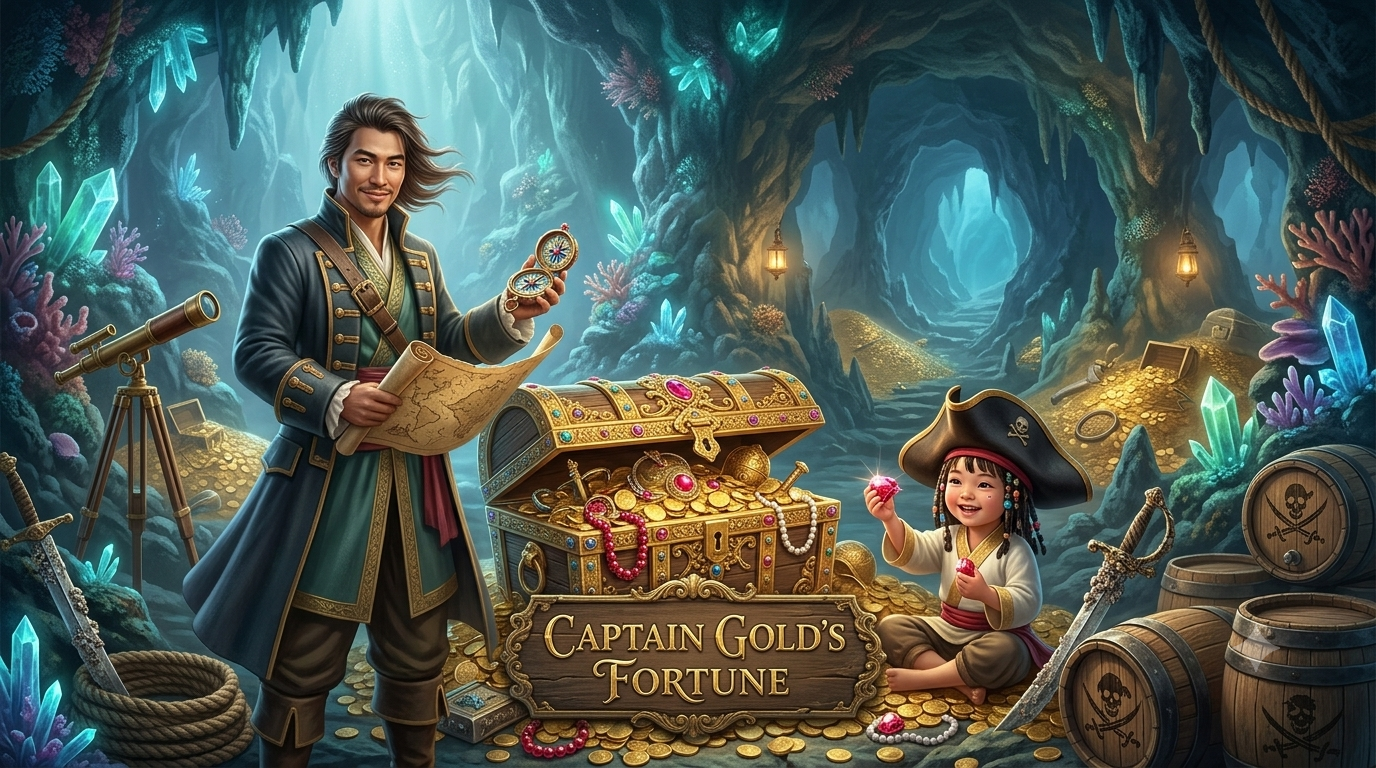 Captain Golds Fortune: Harta Karun di Slot Online Spadegaming
