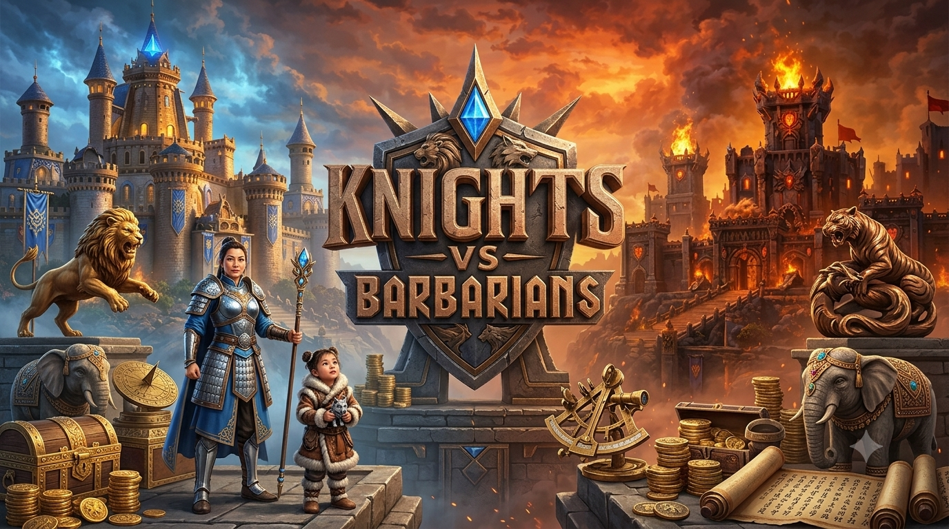 Knights vs Barbarians: Pertempuran Abadi dari Pragmatic Play
