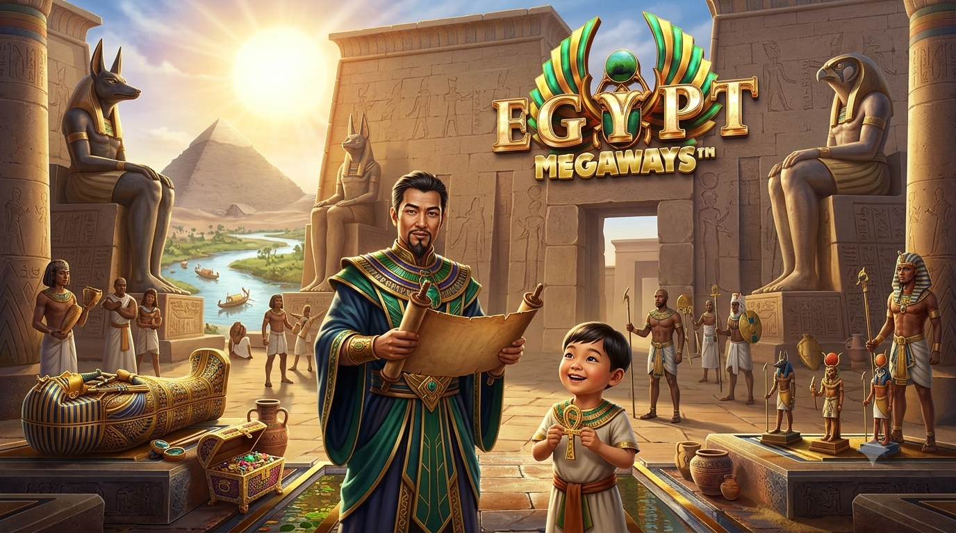 Egypt Megaways: Slot Online Bertema Mesir Kuno di Red Tiger