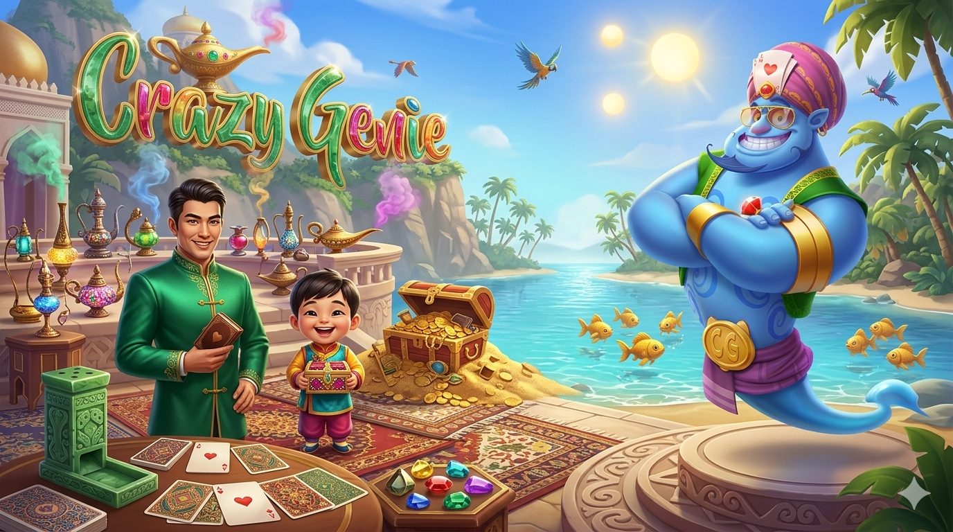 Crazy Genie: Bertema Lampu Ajaib Penuh Kejutan dari Red Tiger