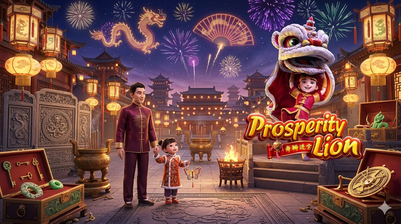 Prosperity Lion: Tarian Naga dan Singa bawa Rezeki di PG Soft