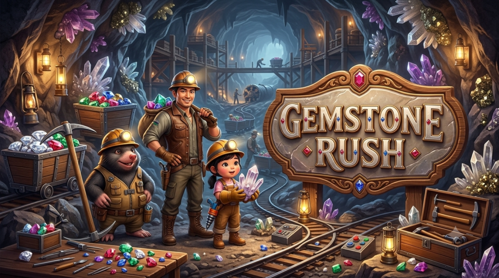 Berburu Permata: Gemstone Rush Slot Online Spadegaming