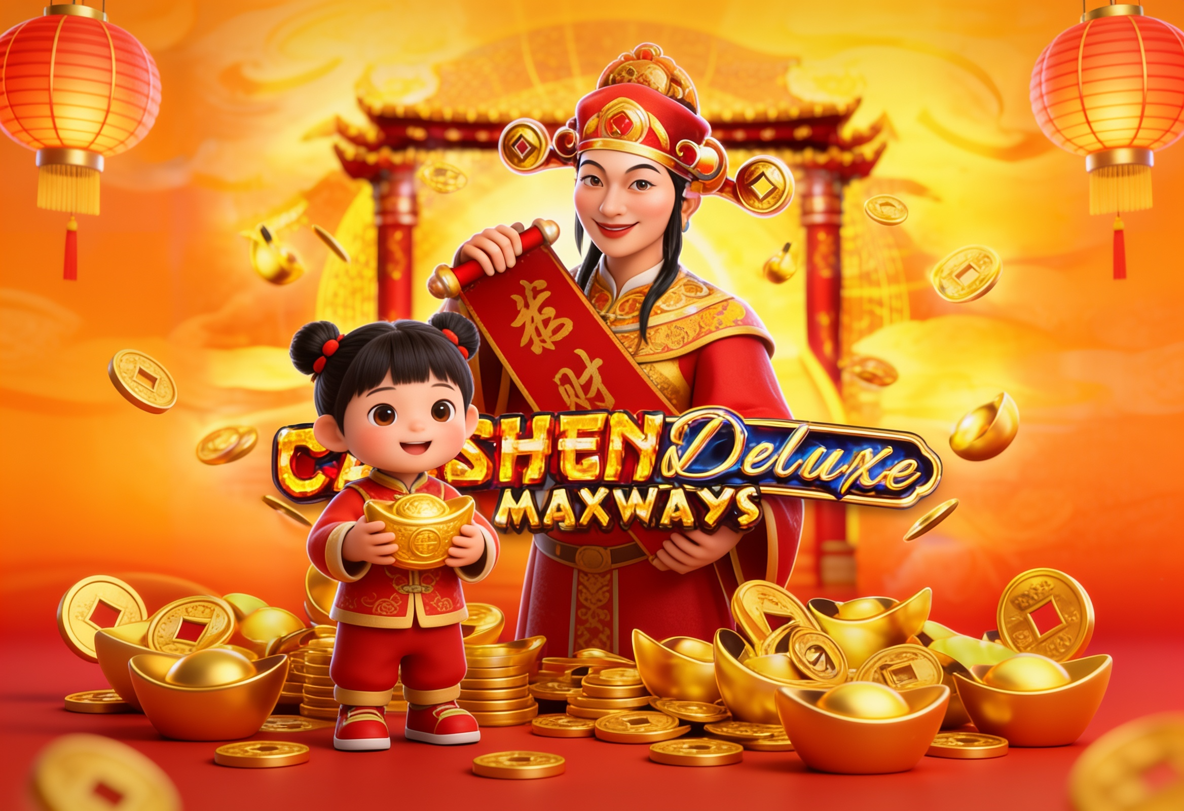 Dewa Rezeki: Caishen Deluxe Maxways Slot Online Spadegaming