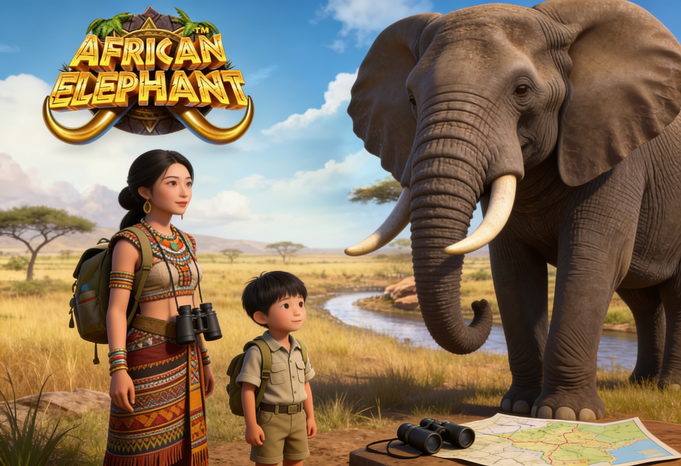 African Elephant: Kekuatan Raksasa Savana dari Pragmatic Play