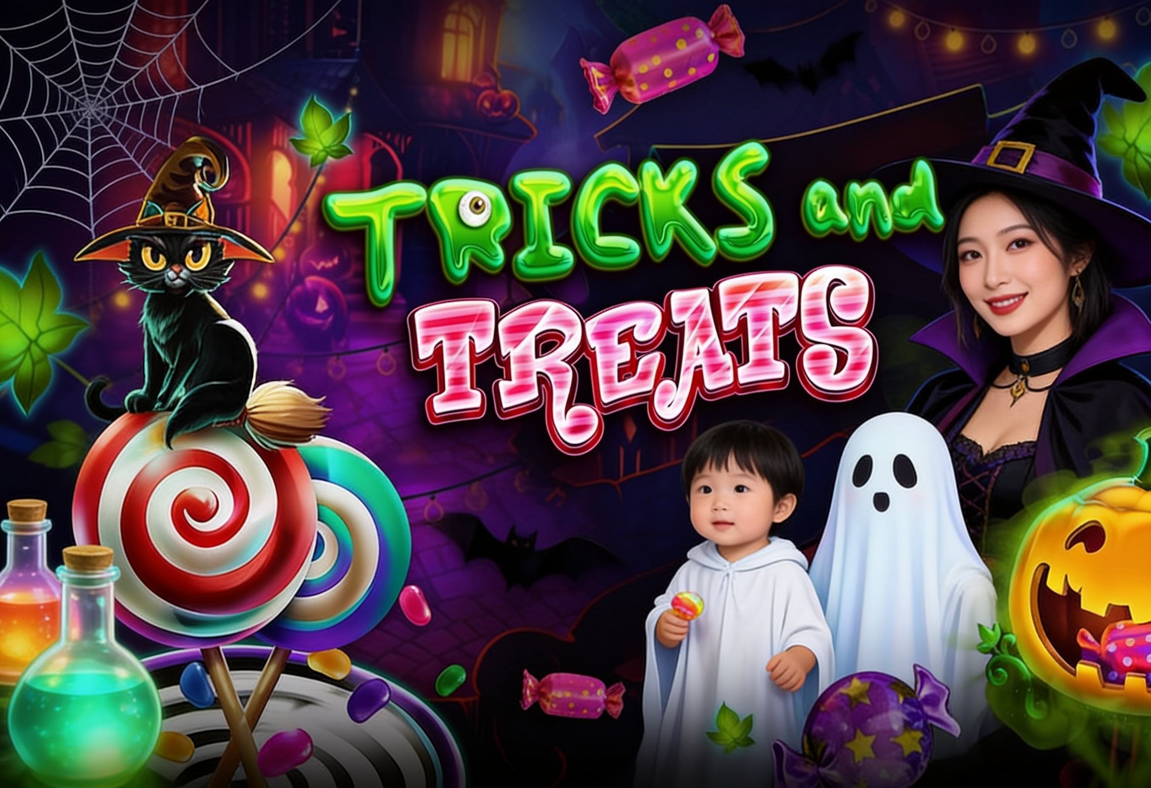 Halloween Penuh Kejutan: Tricks and Treats Slot Online Red Tiger