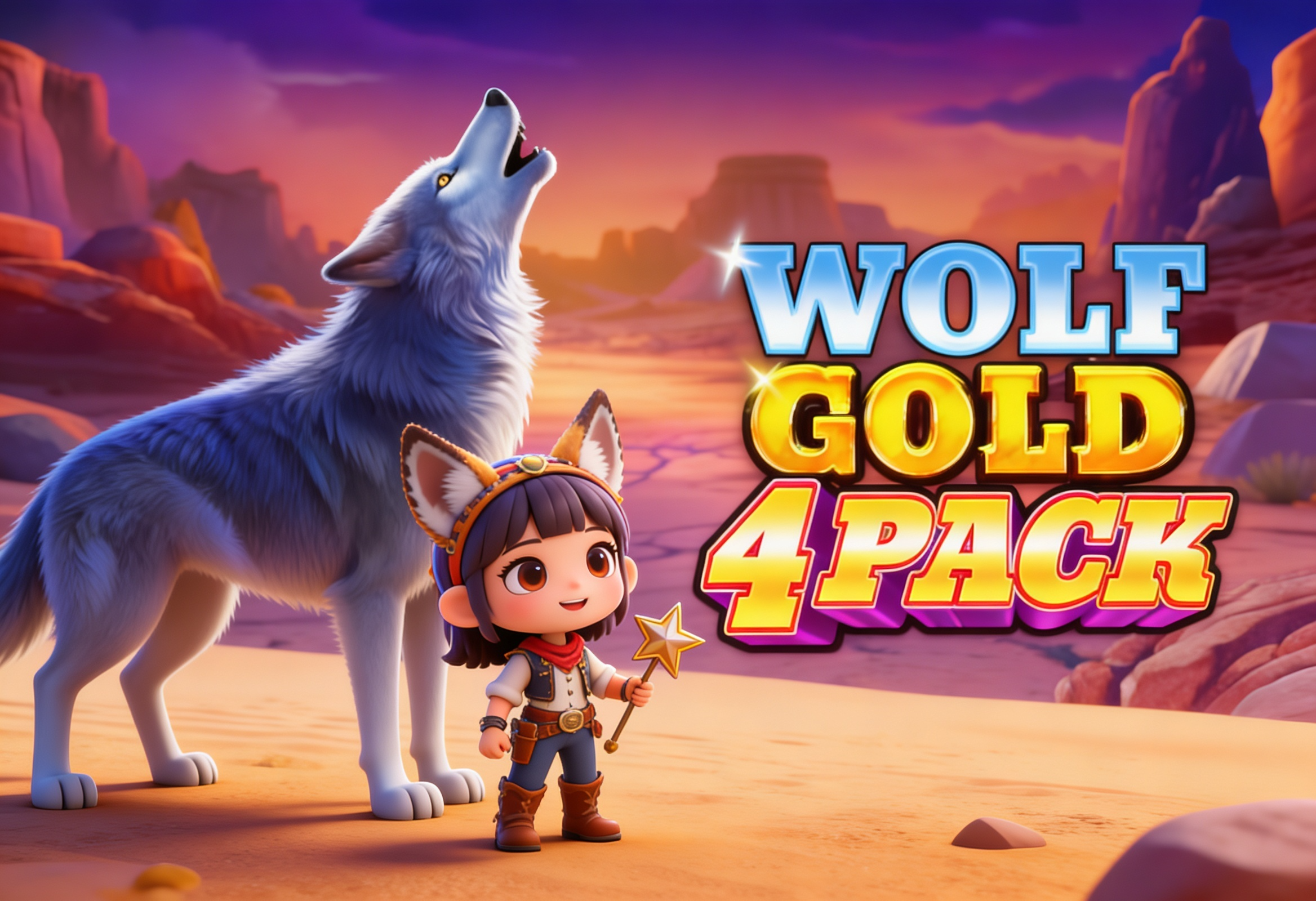 Wolf Gold 4 Pack: Kekuatan Kawanan Serigala dari Pragmatic Play