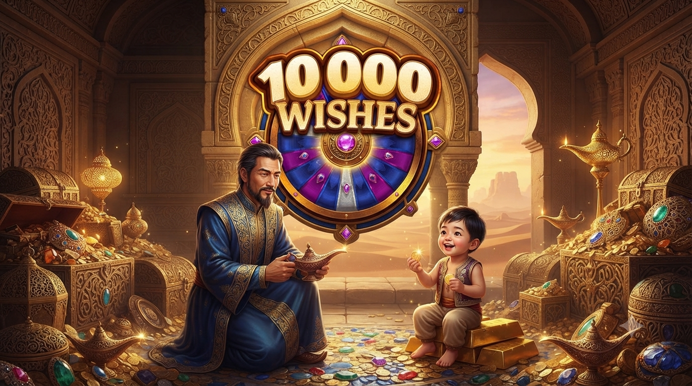 10000 Wishes: Bertema Arabian Nights dari Microgaming