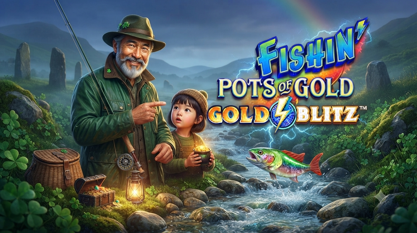 Tema Memancing – Fishin’ Pots Of Gold: Gold Blitz di Microgaming