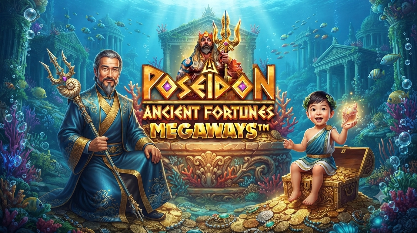 Game Slot Ancient Fortunes: Poseidon Megaways di Microgaming