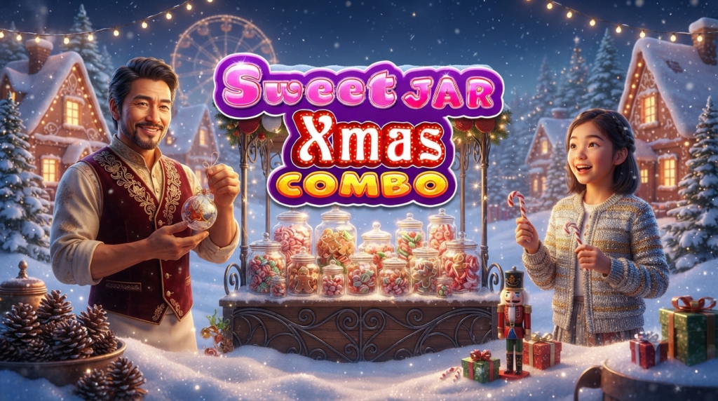 Natal Penuh Permen – Sweet Jar Xmas Combo di Microgaming