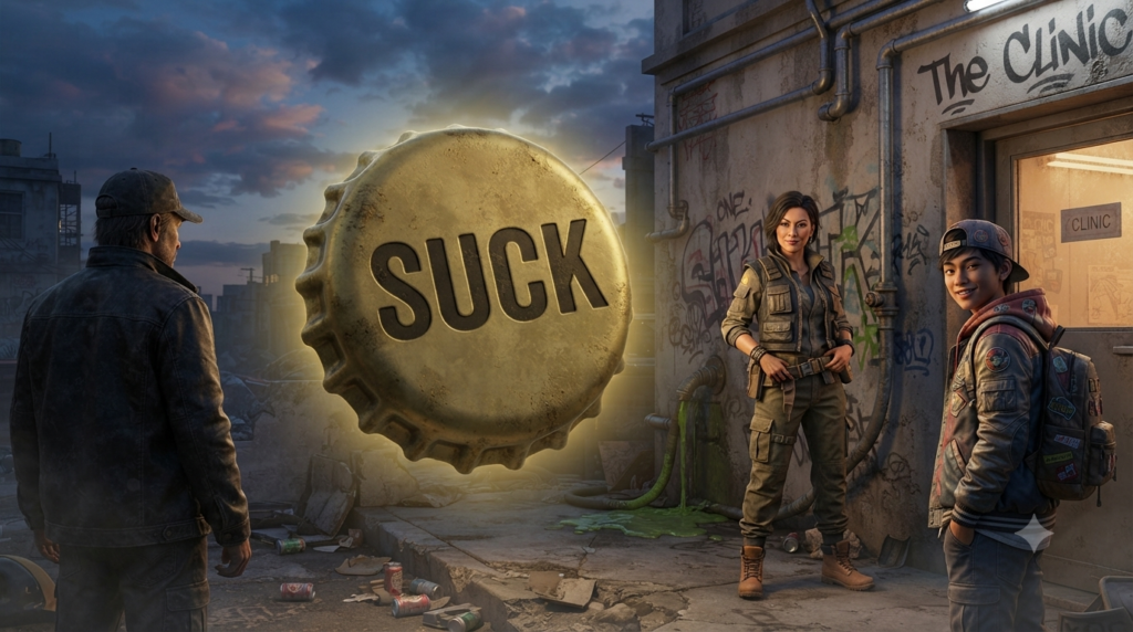 Tema Dark Comedy – Suck Slot Online di Microgaming
