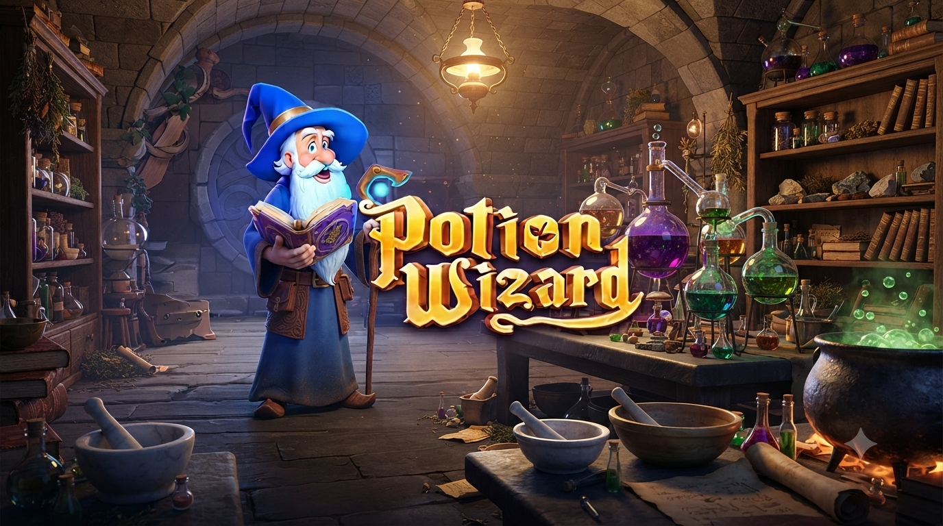 Sihir Dan Ramuan Ajaib – Potion Wizard: Slot Online JILI Games
