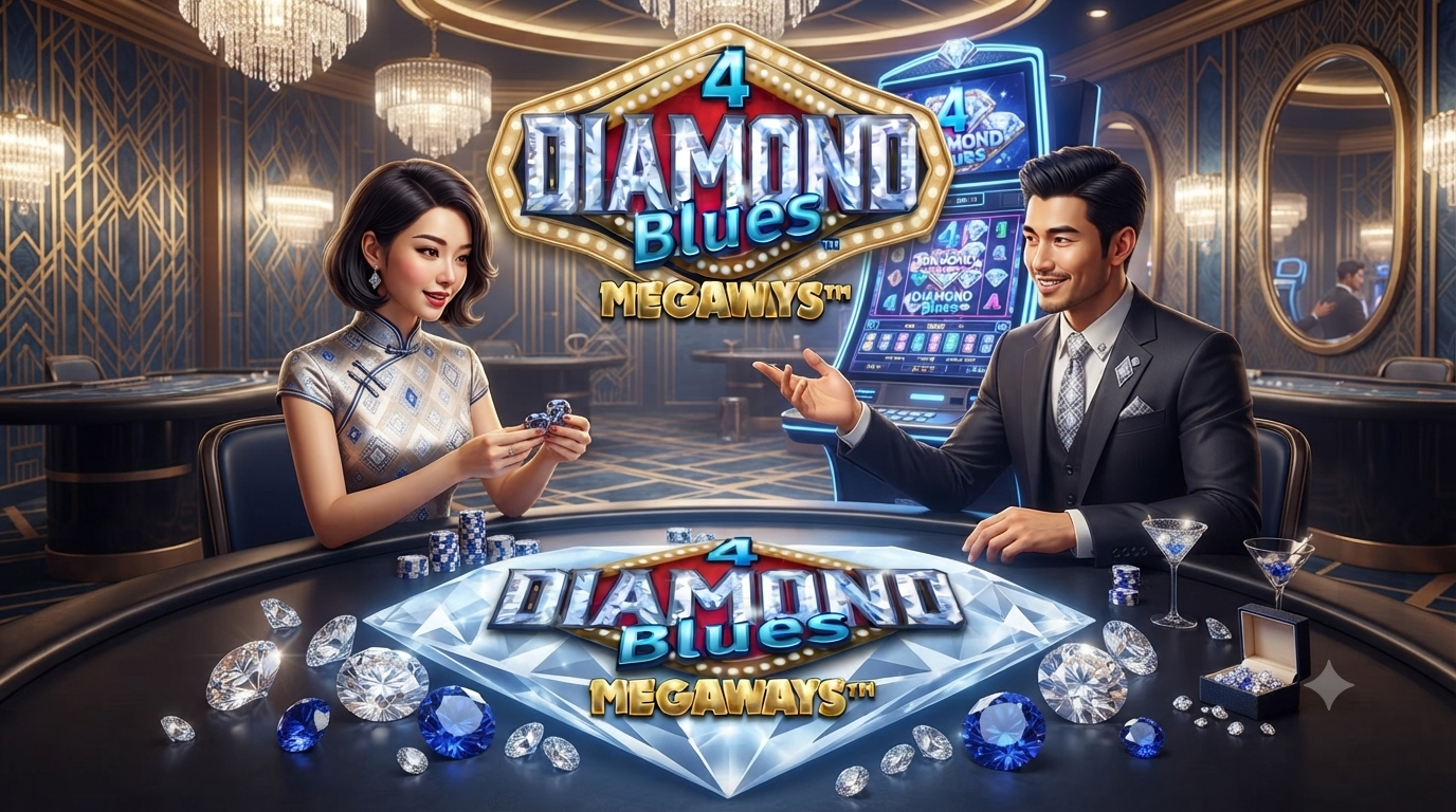 Game Slot Online 4 Diamond Blues Megaways di Microgaming