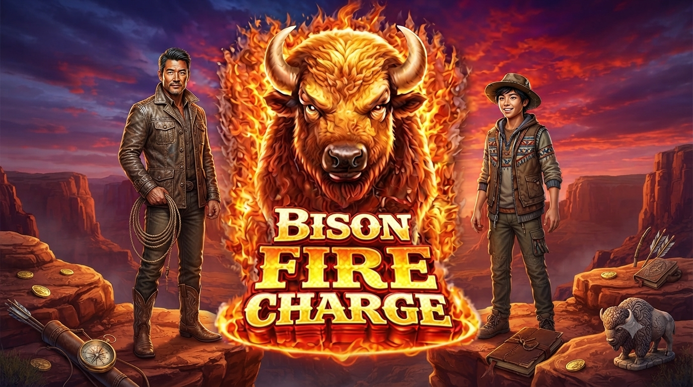 Game Slot Online Bison Fire Charge di Microgaming