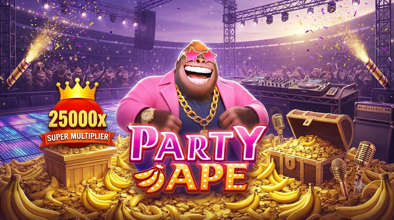 Tema Pesta Penuh Warna – Party Ape: Slot Online JILI Game
