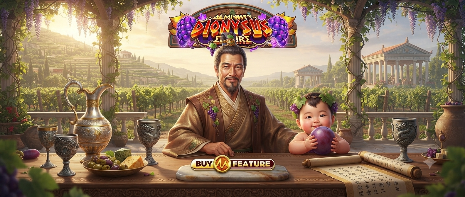 Almighty Dionysus Empire Slot Online di Microgaming