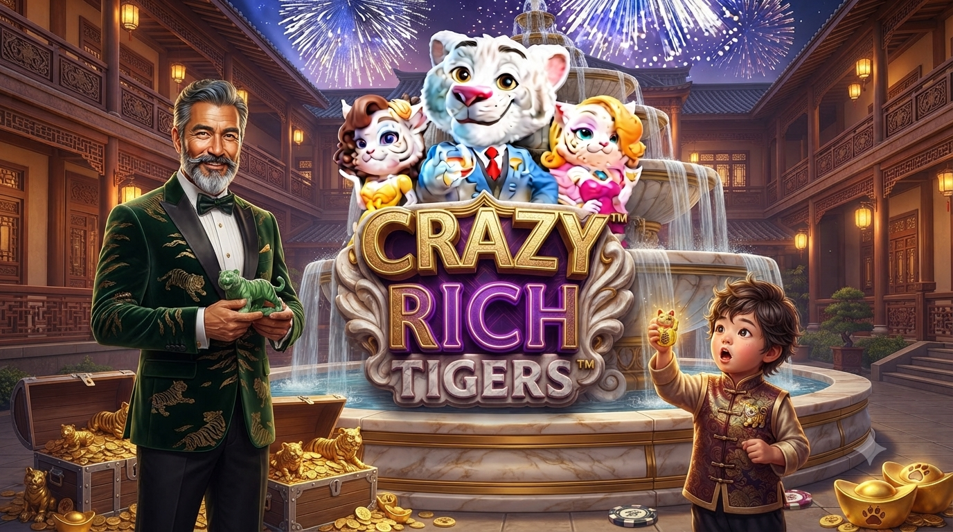 Tema Kemewahan – Crazy Rich Tigers Slot Online di Microgaming