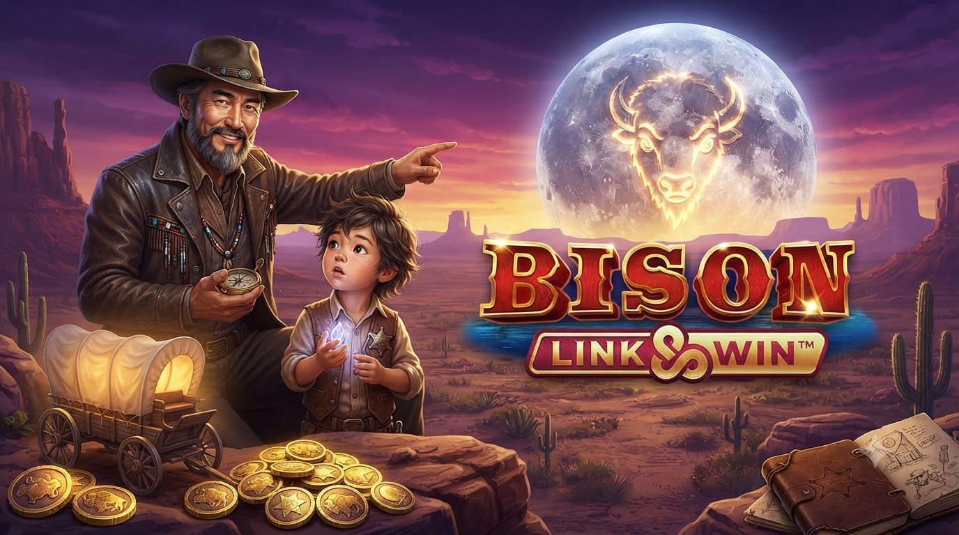 Tema Alam Liar: Bison Moon Link&Win Slot Online di Microgaming