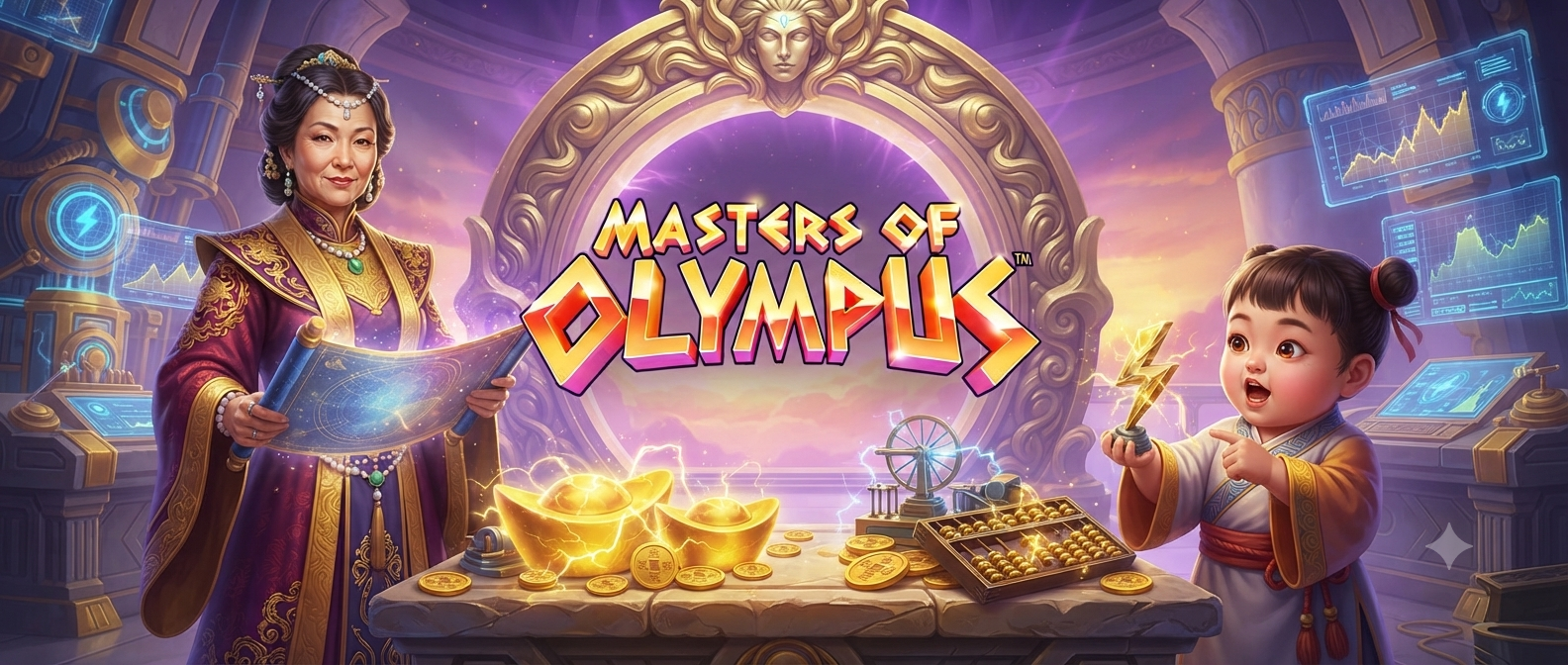 Tema Mitologi Yunani: Masters Of Olympus Slot di Microgaming