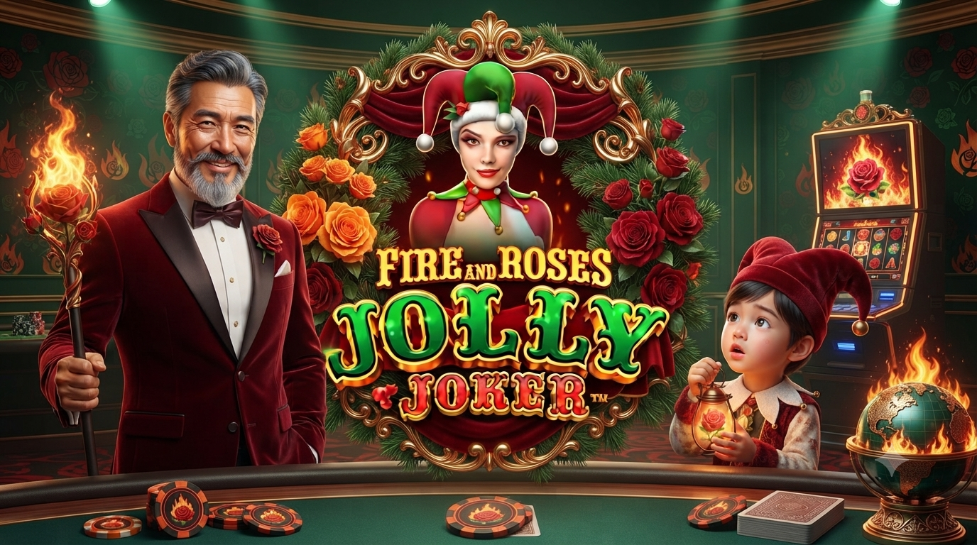 Tema Natal: Fire And Roses Jolly Joker Slot Online di Microgaming