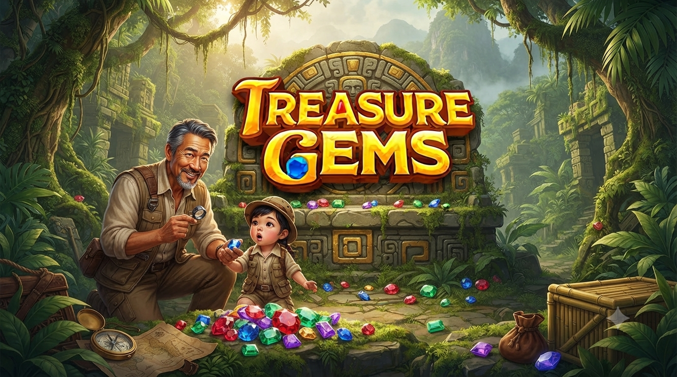 Permata dan Harta Karun: Slot Treasure Gems di Microgaming