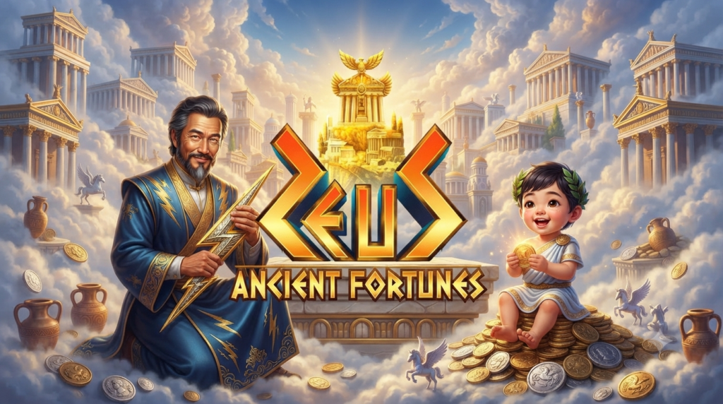 Petir Dewa Olympus: Slot Ancient Fortunes: Zeus di Microgaming