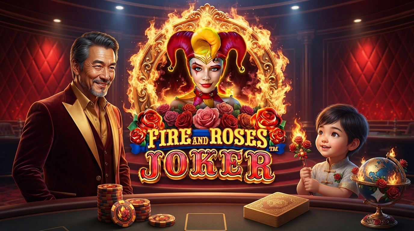 Bertema Joker: Fire And Roses Joker Slot Online di Microgaming