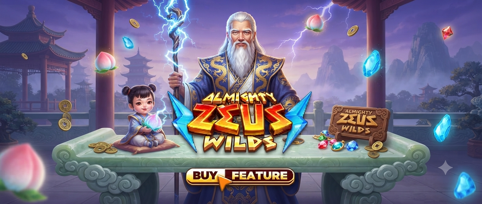 Bertema Dewa Zeus: Almighty Zeus Wilds Slot Online Microgaming