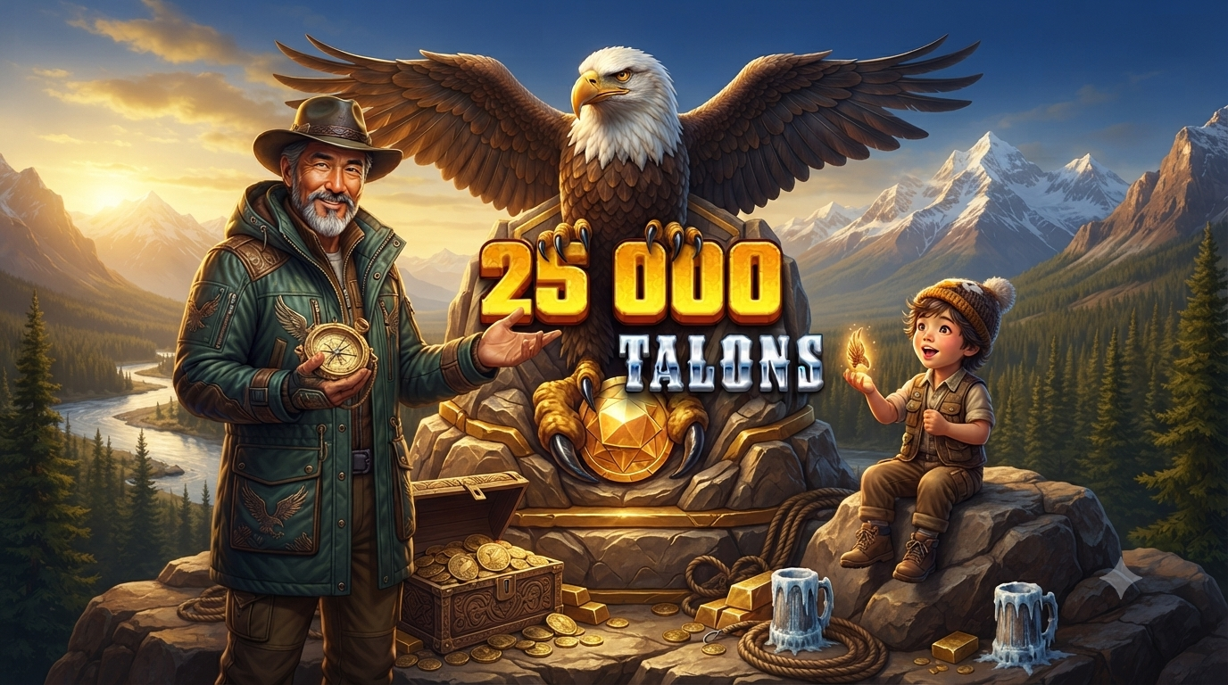 Tema Elang dan Alam – 25,000 Talons Slot Online di Microgaming