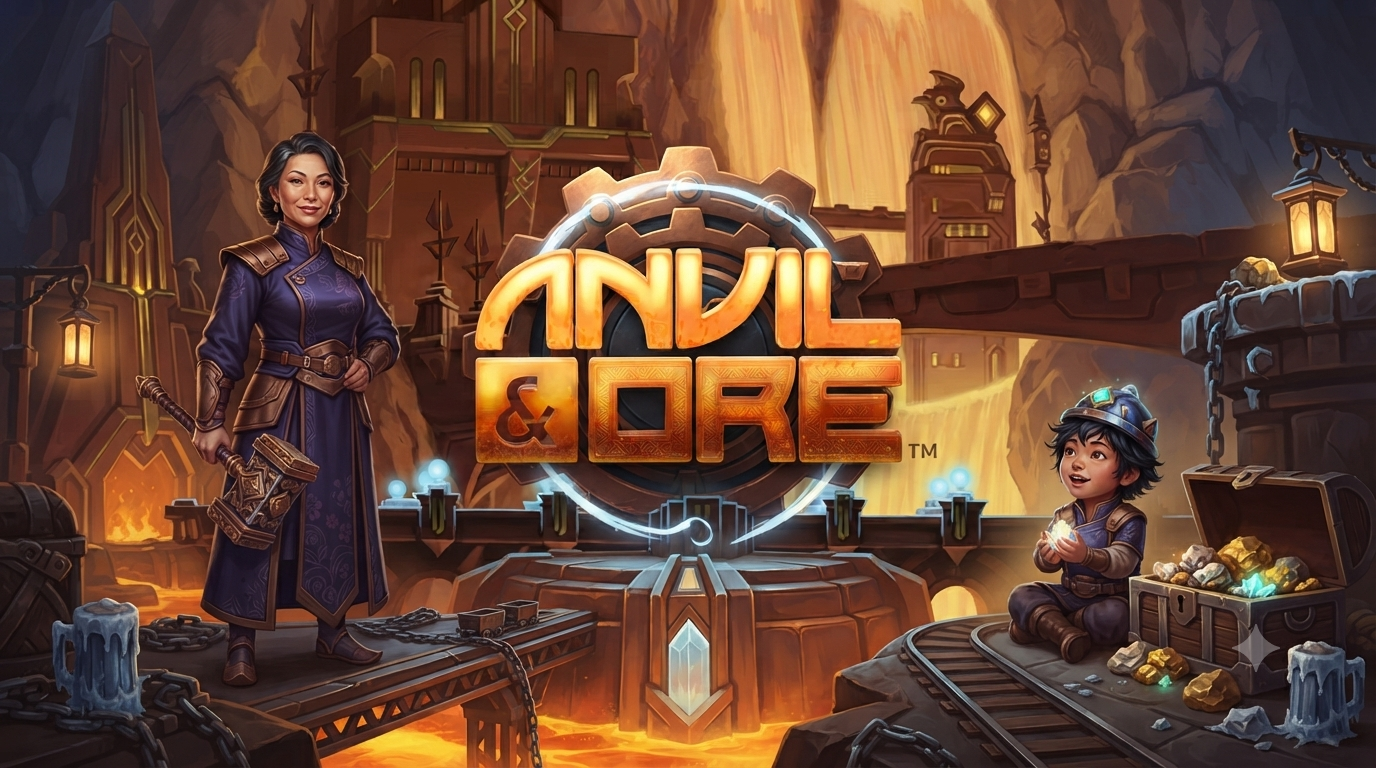 Tema Pandai Besi – Anvil & Ore Slot Online di Microgaming