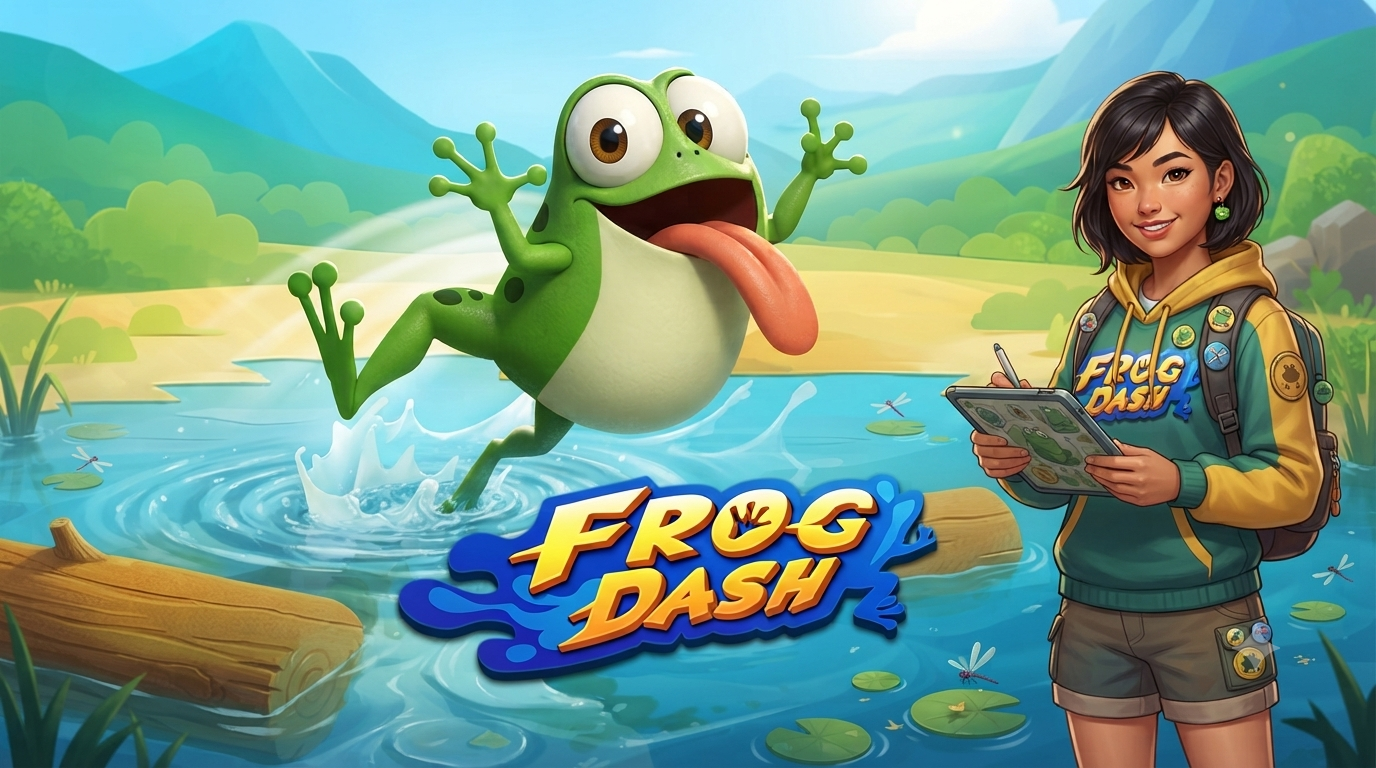 Katak Penuh Kejutan – Frog Dash: Slot Online JILI Games