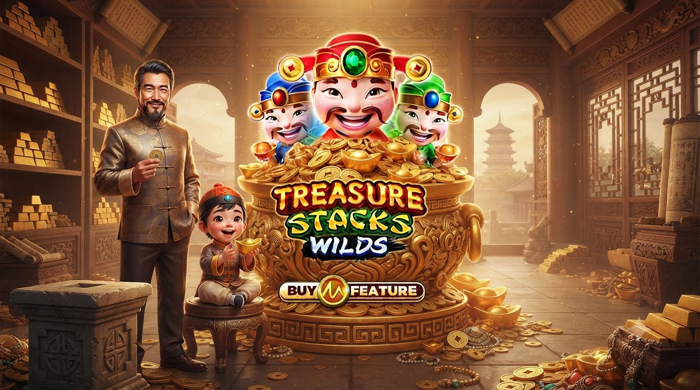 Tumpukan Harta Karun: Slot Treasure Stacks Wilds di Microgaming