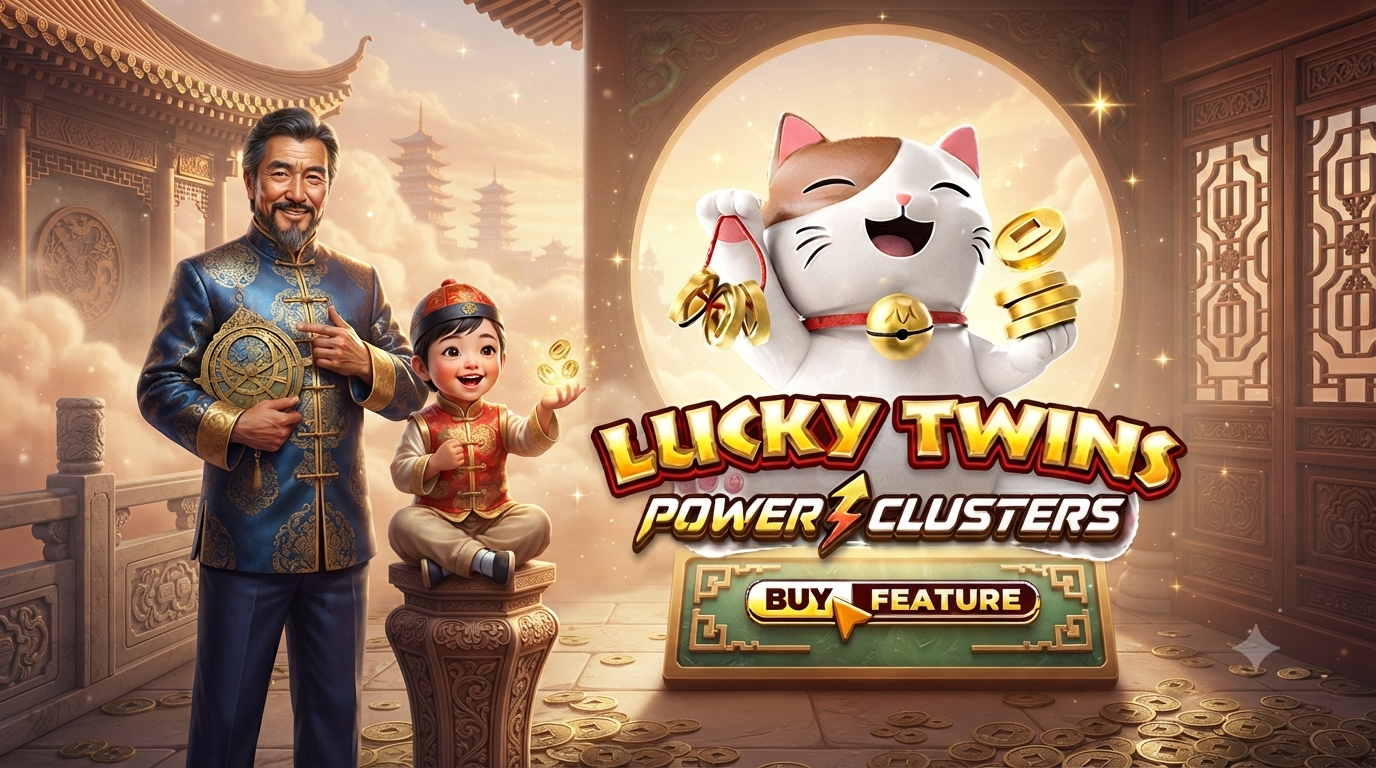 Game Slot Online Lucky Twins: Power Clusters di Microgaming