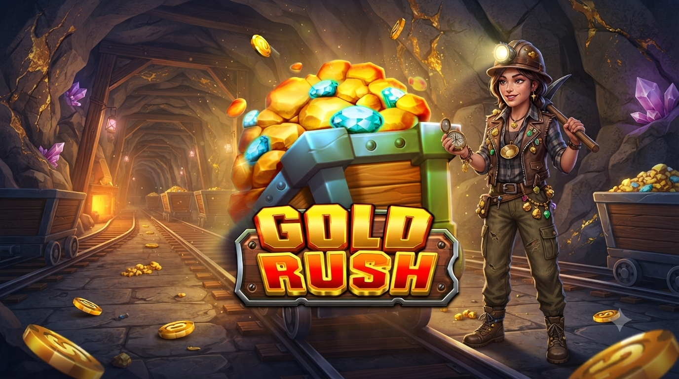 Bertema Tambang Emas – Gold Rush Slot Online JILI Games