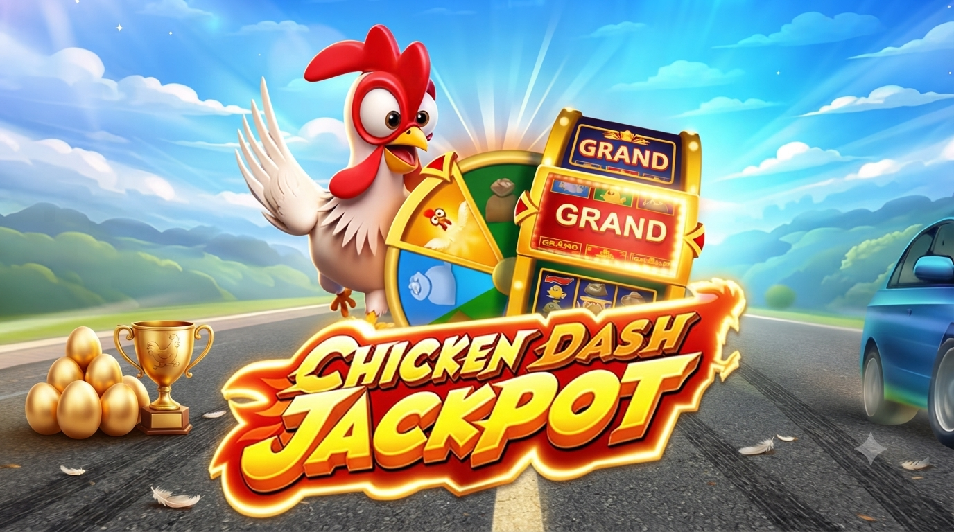 Tema Ayam Pemberani – Chicken Dash Jackpot: Slot JILI Games