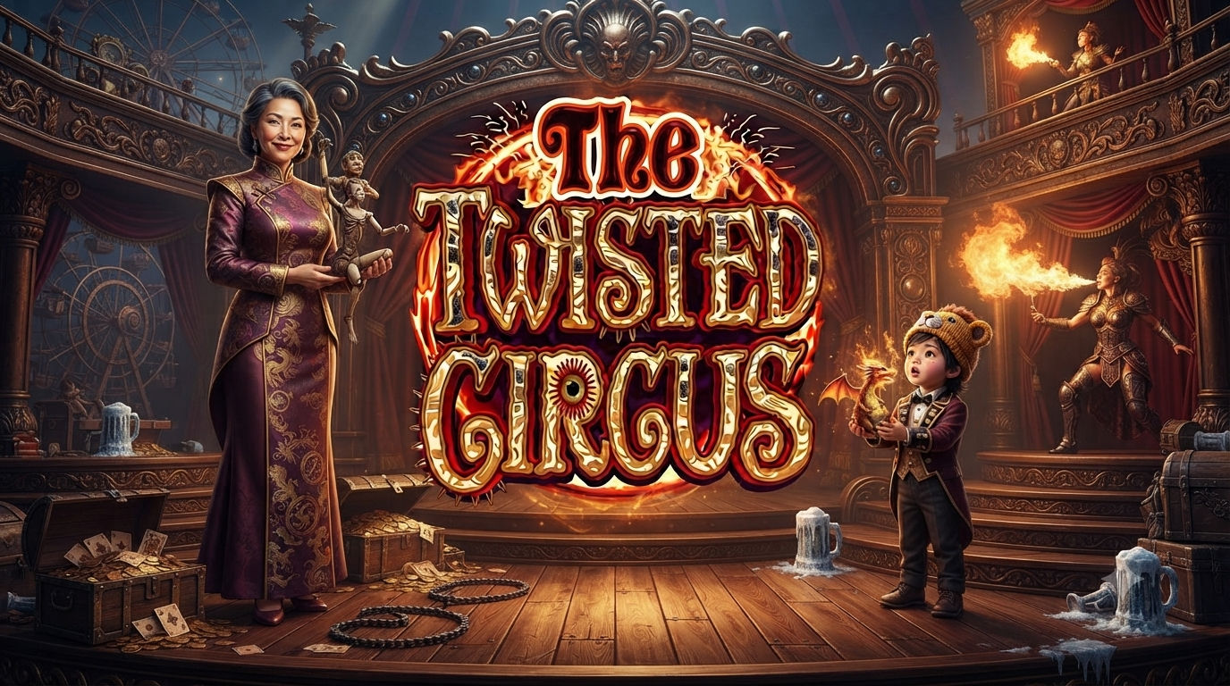 Tema Sirkus Gelap: The Twisted Circus Slot Online di Microgaming