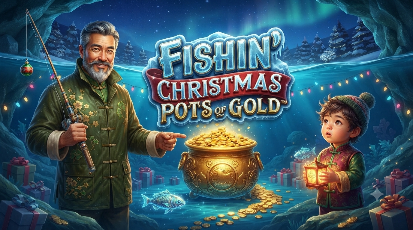 Tema Natal – Fishin’ Christmas Pots Of Gold di Microgaming